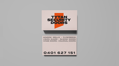 Tytan Security Doors branding design graphic design illustrator logo typography