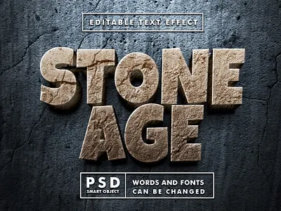 stone 3d realistic psd text effect 3d 3d text design dry land editable text graphic design grunge illustration logo mock up psd realistic smart object stone stone text stone texture text effect