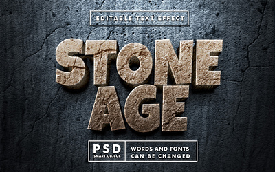 stone 3d realistic psd text effect 3d 3d text design dry land editable text graphic design grunge illustration logo mock up psd realistic smart object stone stone text stone texture text effect