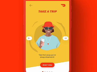 DoorDash App animation app character doordash motion graphics ui