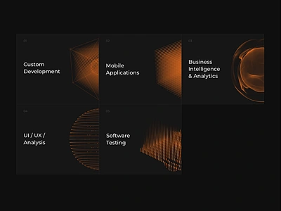 A little experiment with abstract shapes 3d animation development interaction landing page layout motion graphics particles ui ux