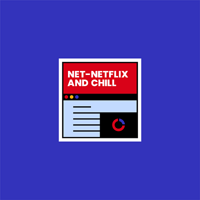 Net-Netflix and Chill art business humor illustration punny business tech vector