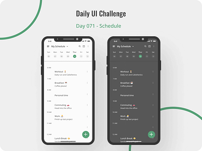 Schedule app challenge dailyui design figma figmadesign productdesign schedule ui ux uidesign uidesigner uiux users ux visual