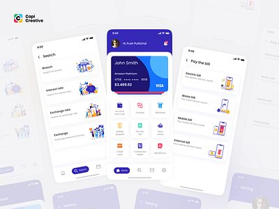 Airibank - Banking App UI Concept app bank banking banking app capi clean creative credit card defi design earnings figma finance fintech app mobile product design ui uidesign