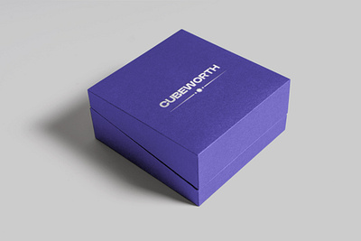 Cubeworth Packaging box brand branding clean design graphic design jewelry minimalist packaging typography visual identity