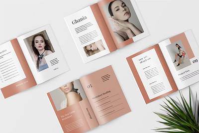 Ghania - Workbook Planner brochure brochure template catalogue clean company profile design identity indesign layered lookbook lookbook catalogue magazine minimalist multipurpose print printable profile template template workbook workbook planner