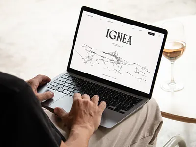 IGNEA site argentina branding identity illustration landscape macbook ui wine