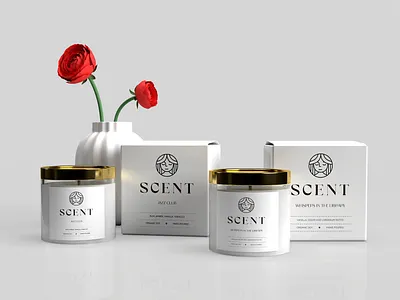 Scent - Logo & Packaging branding candle label design logo packaging