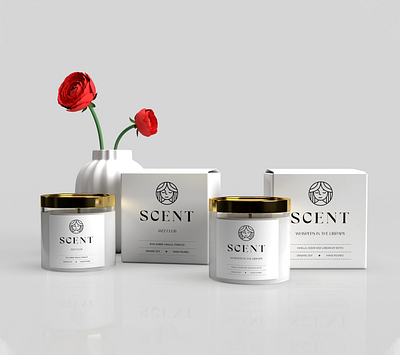 Scent - Logo & Packaging branding candle label design logo packaging