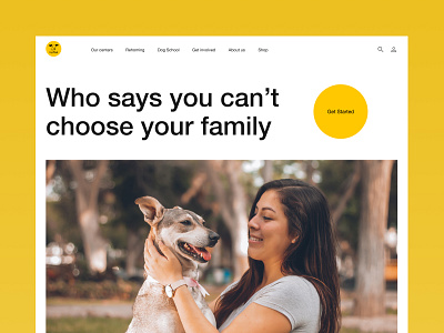 Dogs Trust - Dog Adoption adoption animals cat design dog dog adoption dogs landing typography ui ux web website