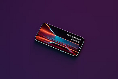 Neon Landscape iPhone Screen Mockup branding design free freebie identity iphone 11 iphone screen landscape iphone mock up mockup mockup set neon neon landscape photoshop responsive screen screen devices screen mockup smartphone screen ui