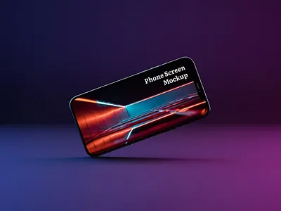 Neon Landscape iPhone Screen Mockup branding design free identity iphone 11 iphone screen landscape iphone mock up mockup mockup set neon neon landscape photoshop pro responsive screen screen devices screen mockup smartphone screen ui