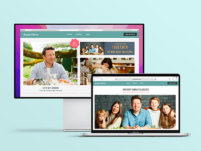 Jamie Oliver Website design responsive web design ui ux