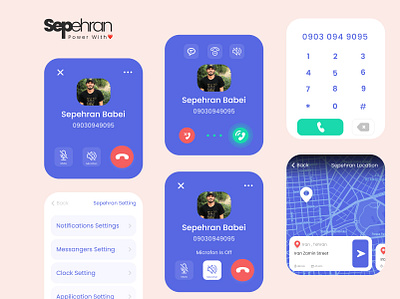 Watch ui - Light theme apple watch call design figma sepehran ui ux vector watch