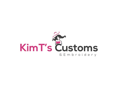 KinT's Customs and Embroidery Logo design and fashion Company 3d brand identity branding business logo creative logo design embroidery logo embroidery logo design fashion fashion brand logo fashion brand logos fashion branding logo fashion company girl fashion graphic graphic design illustration logo vector