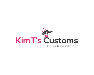 KinT's Customs and Embroidery Logo design and fashion Company 3d brand identity branding business logo creative logo design embroidery logo embroidery logo design fashion fashion brand logo fashion brand logos fashion branding logo fashion company girl fashion graphic graphic design illustration logo vector