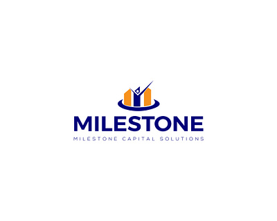 MILESTONE CAPITAL FINANCE SOLUTION LOGO DESIGN branding business logo creative logo design finance and banking logo odea finance logo deisgn graphic graphic design illustration logo milestone logo design and idea milstone compny logo design vector
