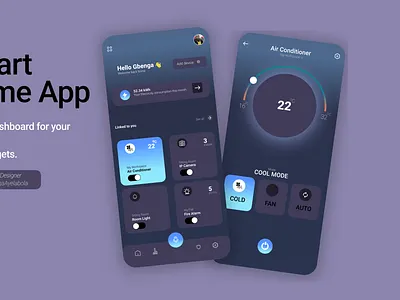 Smart Home App app bms design homedevices icon iot smartdevices typography ui ux