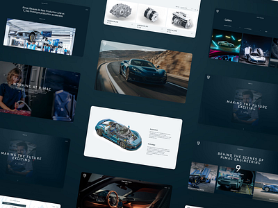 Rimac Website Honorable Mention car design interface rimac rimacautomobili ui ux webdesign website