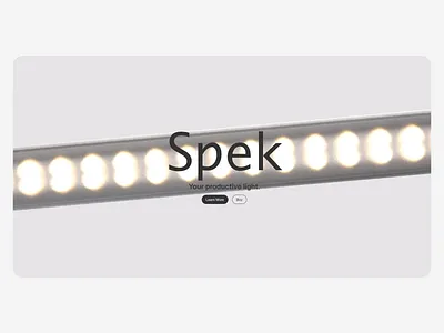 Spek Website 3d animation design ui web design website