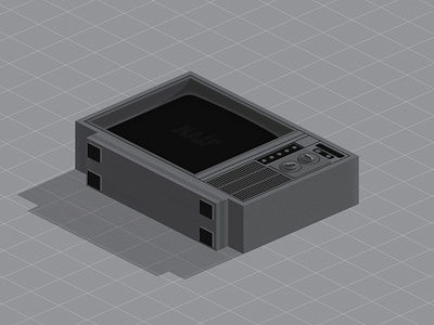 TV illustration television tv