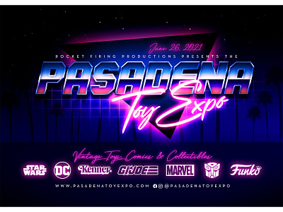 Pasadena Toy Expo Postcard graphic design postcard