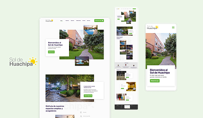 Website Sol de Huachipa app branding design figma graphic design hotel illustration logo ui user interface vector website