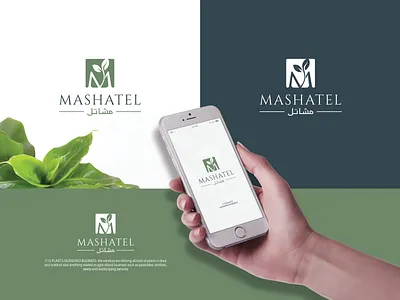 Mashatel Logo branding creative logo elegant logo graphic design landscaping logo logo modern logo organic logo simple logo