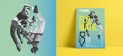 Pulse Studios Poster - Flowmatk & LV8 Auditions 2020 campaing concept dancestudio digital marketing poster print socialmedia