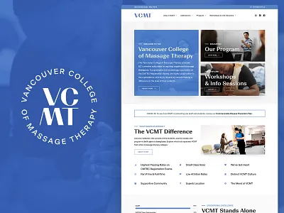 Vancouver College Of Massage Therapy – Website Redesign design graphic design ui web web design