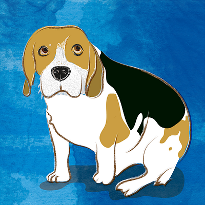 ILUSTRATION / BEAGLE beagle beaglelover beagleworld curiousdog dog dogs graphic design illustration lazydog