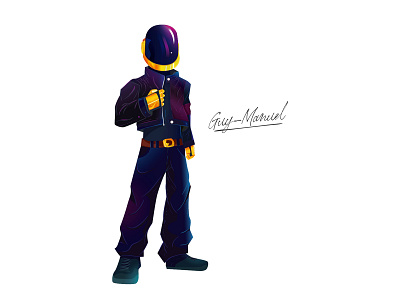 Guy-Manuel De Homem-Christo adobe art artist artwork character daftpunk design digitalart digitalartwork digitaldrawing digitalillustration drawing fanart illustration illustrator music vector vectorart