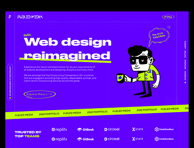 Development Company landing Page ankituidesigner app creative design development dribbble2022 it it company landing page landingpage mobile development saas software software company ui web development web marketting website