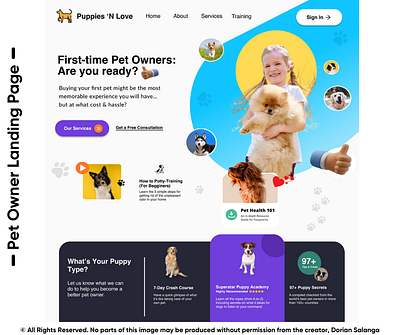 Dog Owner Landing Page | Wordpress, Unbounce & Clickfunnels branding clean concept design ecommerce graphic design modern photography photoshop symbol texture type typography ui uiux ux website