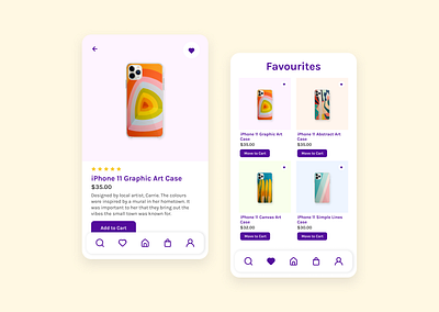 Daily UI #044 - Favourites app design daily ui 044 daily ui day 44 dailyui design favourite favourite design product page product page design single product page single product page design ui ui design web design