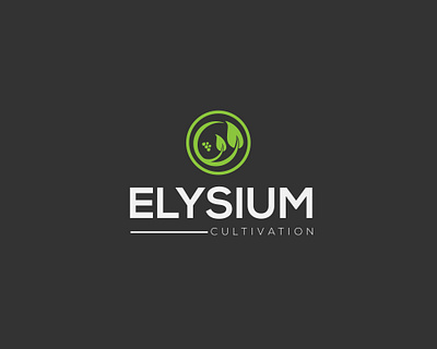 elysium cultivation logo design brandin g branding business logo creative logo design graphic graphic design graphic designer green logos illustration logo logos pharmacy pharmacy logo design usa vector