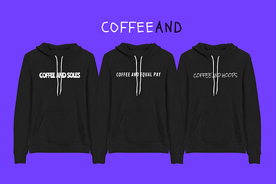 Coffee And Merch artwork brand identity branding hoodie logo merchandise design swag