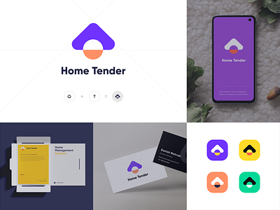 HOMETENDER | Branding & Logo Design branding color palette danish design design system home management hometender illustration logo logo design logo project minimal logo rebranding redesign uiux web app