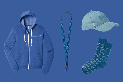 Postal.io Swag Design brand identity branding design merchandise design saas swag