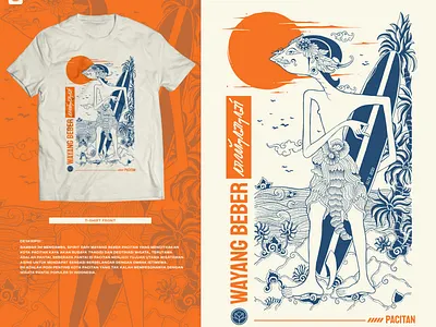 Wayang Beber Series design digitalillustration handdrawn illustration tshirt design vintage vintage design