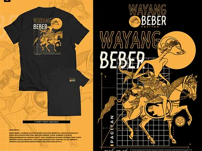Wayang Beber Series design digitalillustration handdrawn illustration tshirt design vintage vintage design