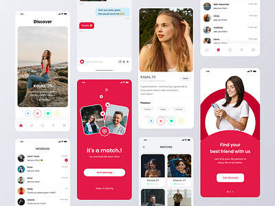 Best Dating App UI Design app design app ui app uiux chat chatting app dating app dating app design design graphic design illustration mobile app design partner social app tinder ui uiuxdesign