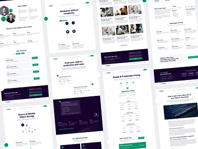 Redesign for Paas provider Nodion clean paas platform as a service redesign saas software as a service sub pages webdesign website