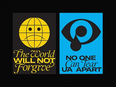 Ukraine posters branding icon illustration poster print symbol