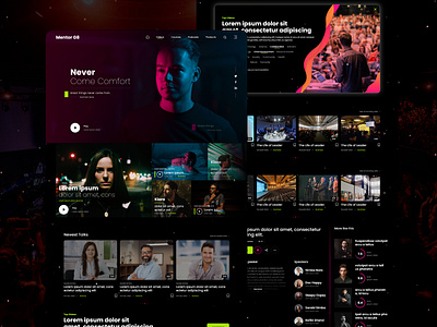 UI UX Design of MentorG8 (Edtech Platform) app branding dark theme design design trends edtech graphic design illustration logo ted typography ui ux vector video platform w webdesign