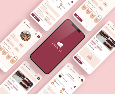 Cake App android design app ui bakery cake app food app ios design mobile app ui ui ux