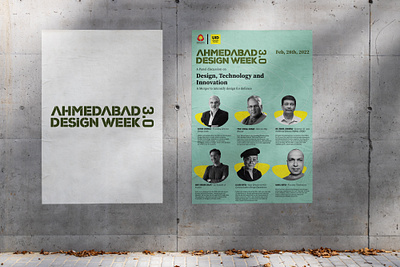 Branding of A Panel Discussion branding design week design weekm event green poster