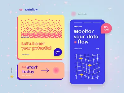 Dataflow widgets app banner dailyui data dataflow design design ui flow flows ui widgets