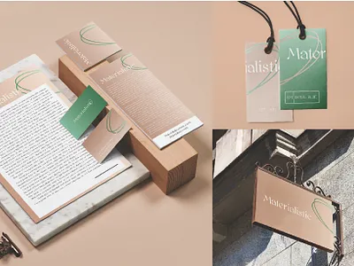 MATERIALISTIC BRAND IDENTITY SYSTEM brand identity branding graphic design identity guidelines identity system logo