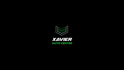 Xavier Auto Center brand branding car design graphic design illustration logo